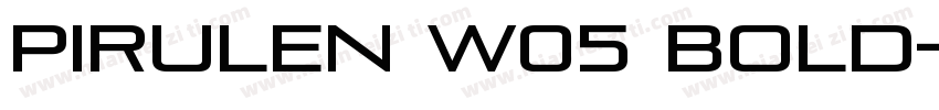 Pirulen W05 Bold字体转换